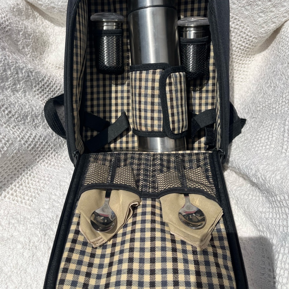 Coffee picnic, portable coffee bar, coffee backpack